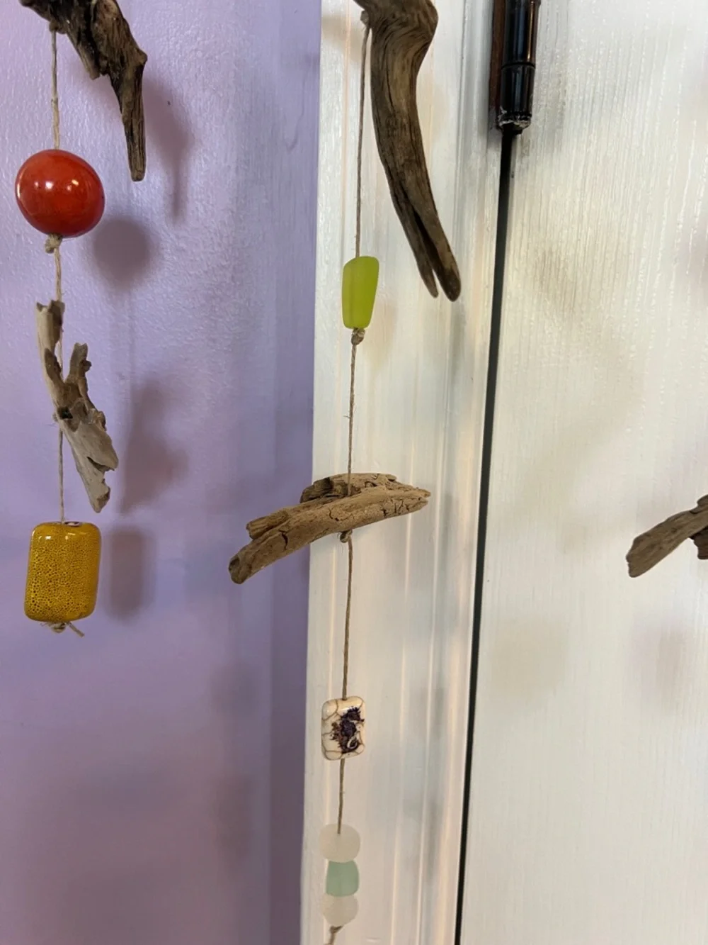 Wind hanging decor handmade using driftwood and fro Potomac River - Picture 11 of 15